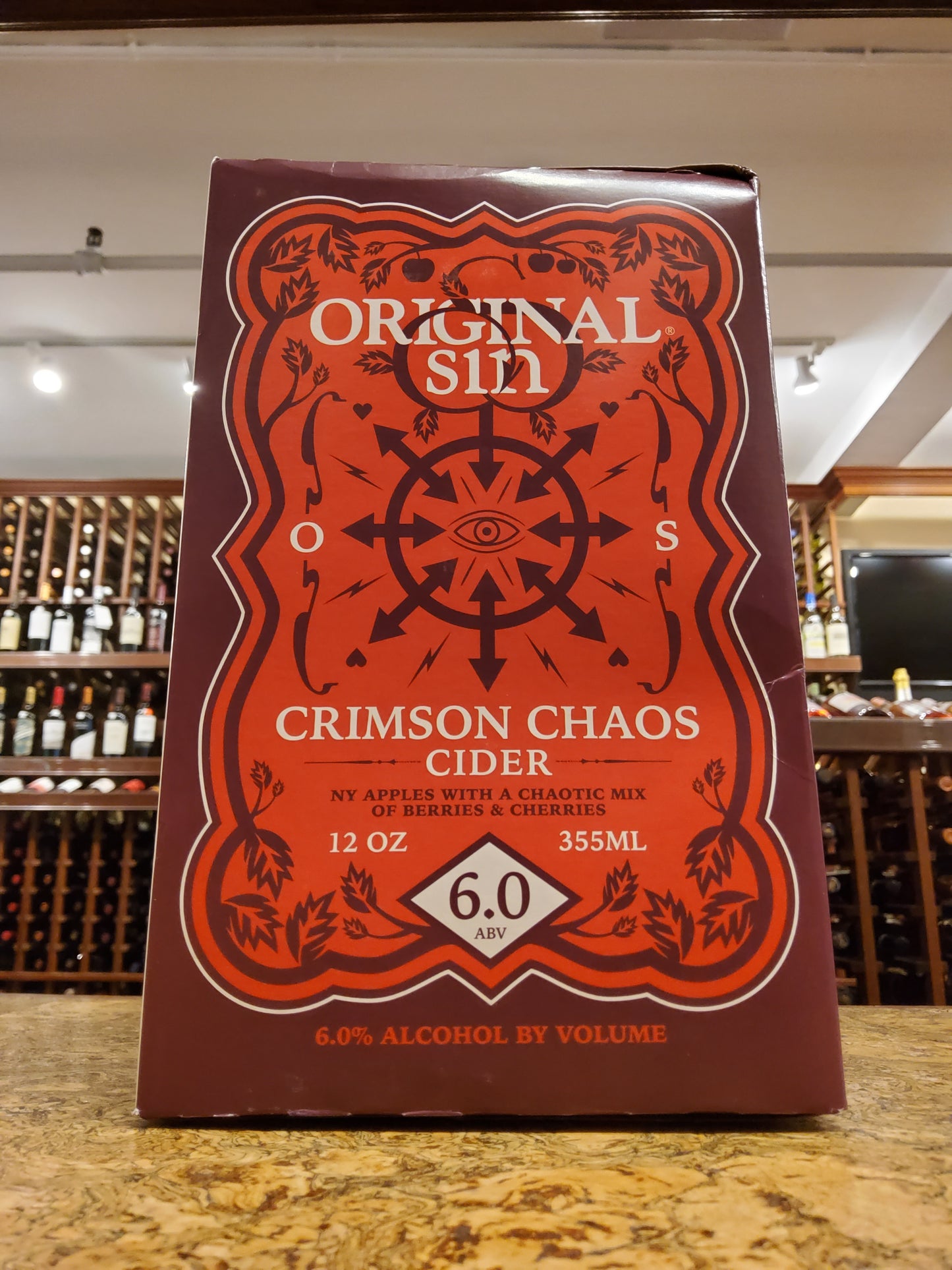Original Sin Crimson Chaos Cider 6pk
