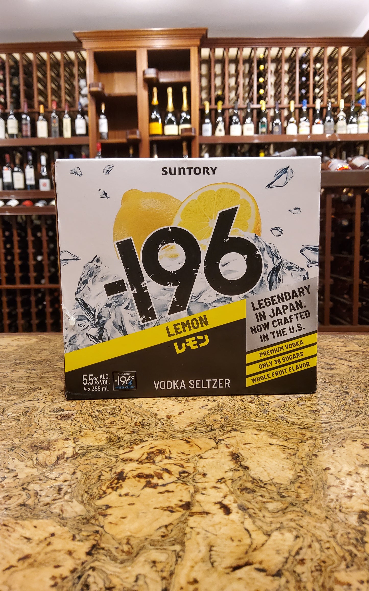 Suntory -196 Lemon Vodka Seltzer 4pk