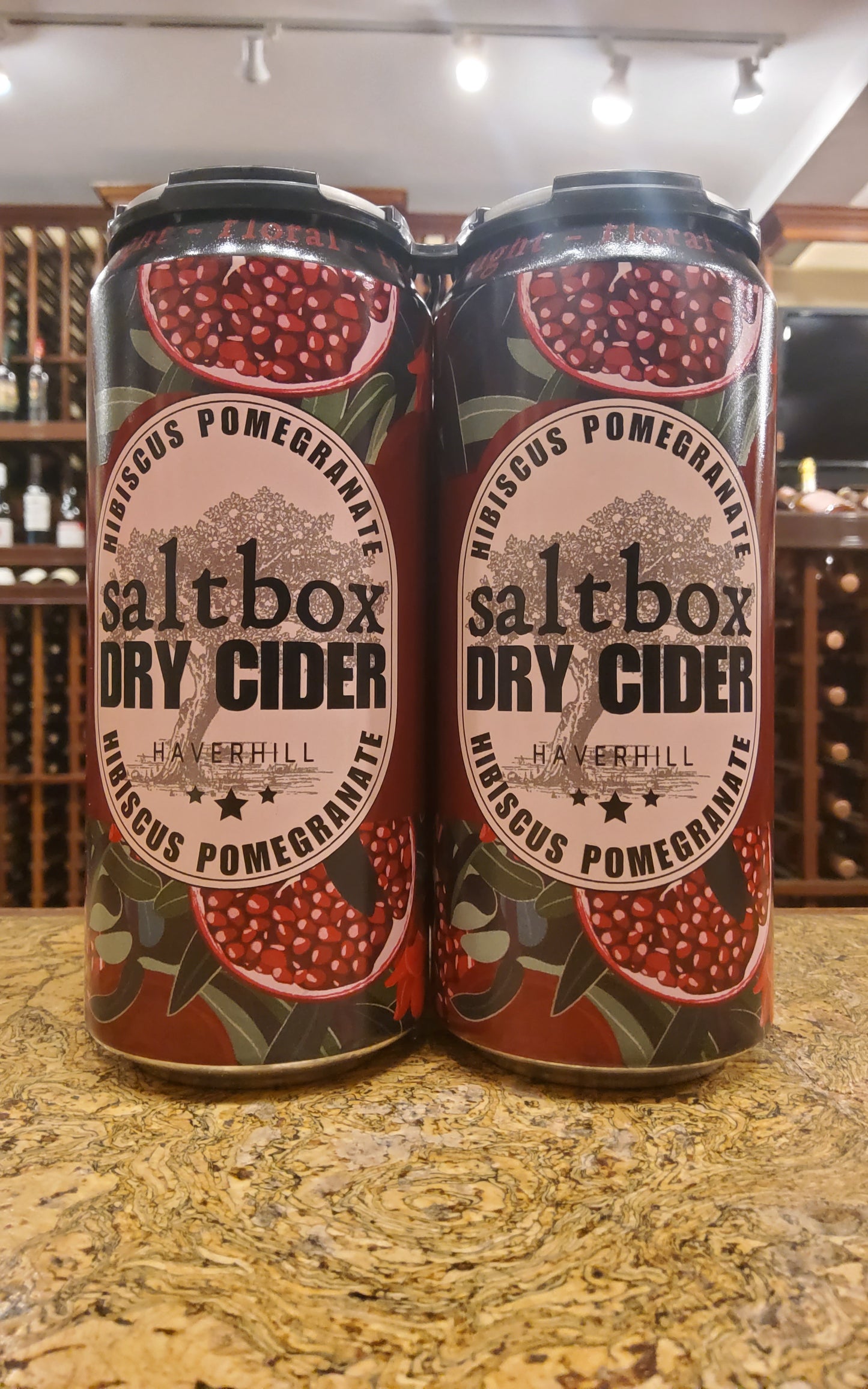 Saltbox Hibiscus Pomegranate Dry Cider 4pk