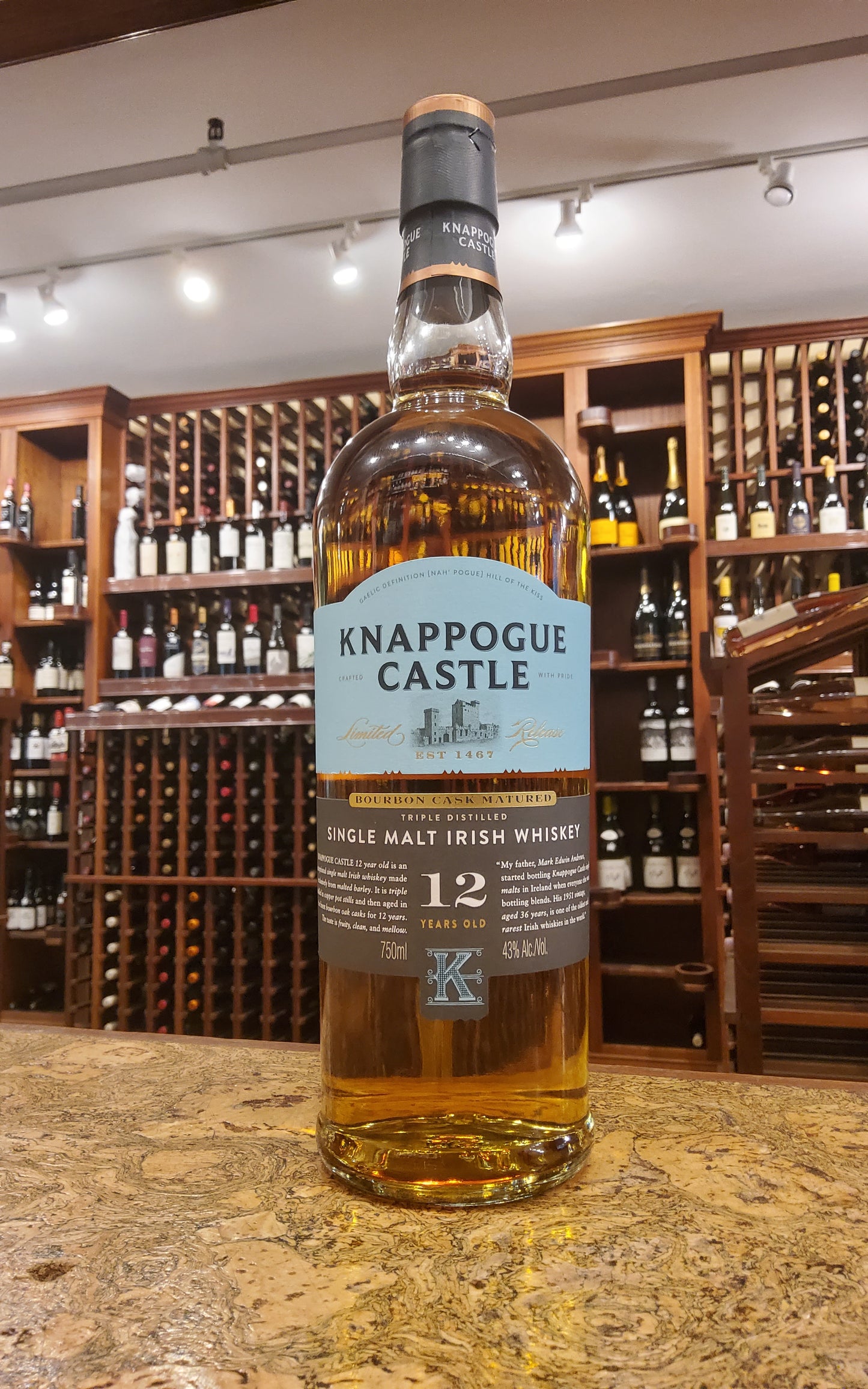 Knappogue Castle 12 Year Single Malt Irish Whiskey