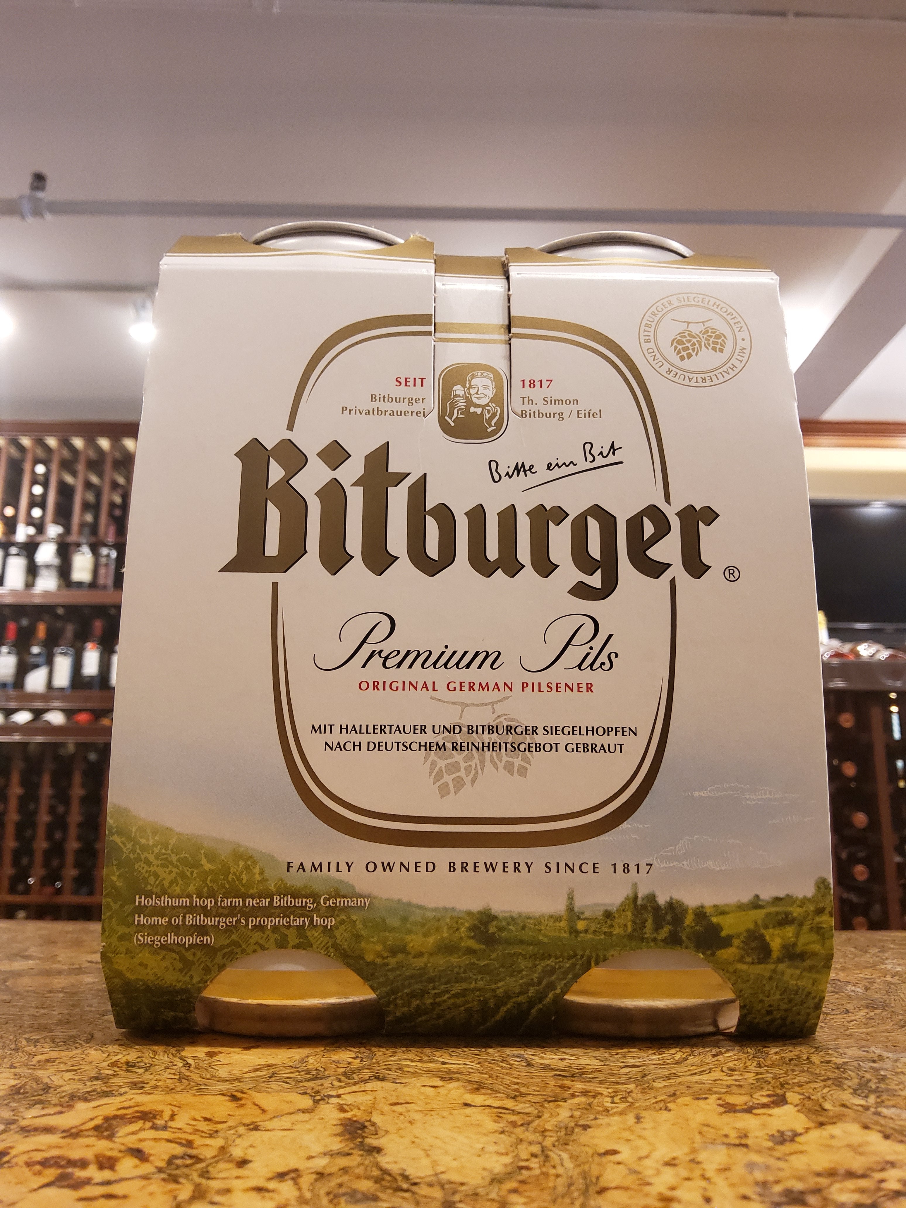 Bitburger Premium Pils 4pk – Boston Wine Exchange
