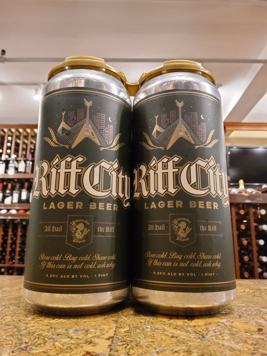 Widowmaker Riff City Lager 4pk