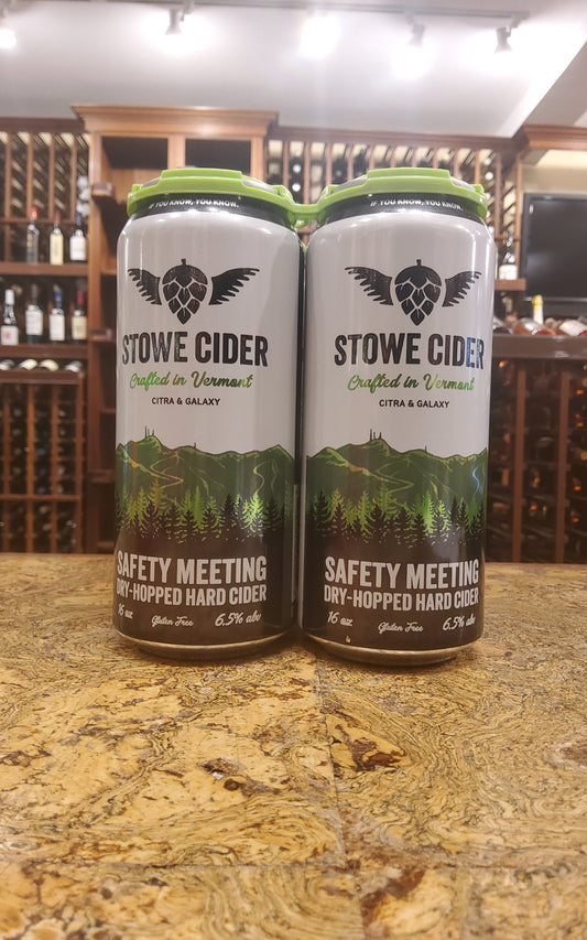 Stowe Safety Meeting Cider 4pk