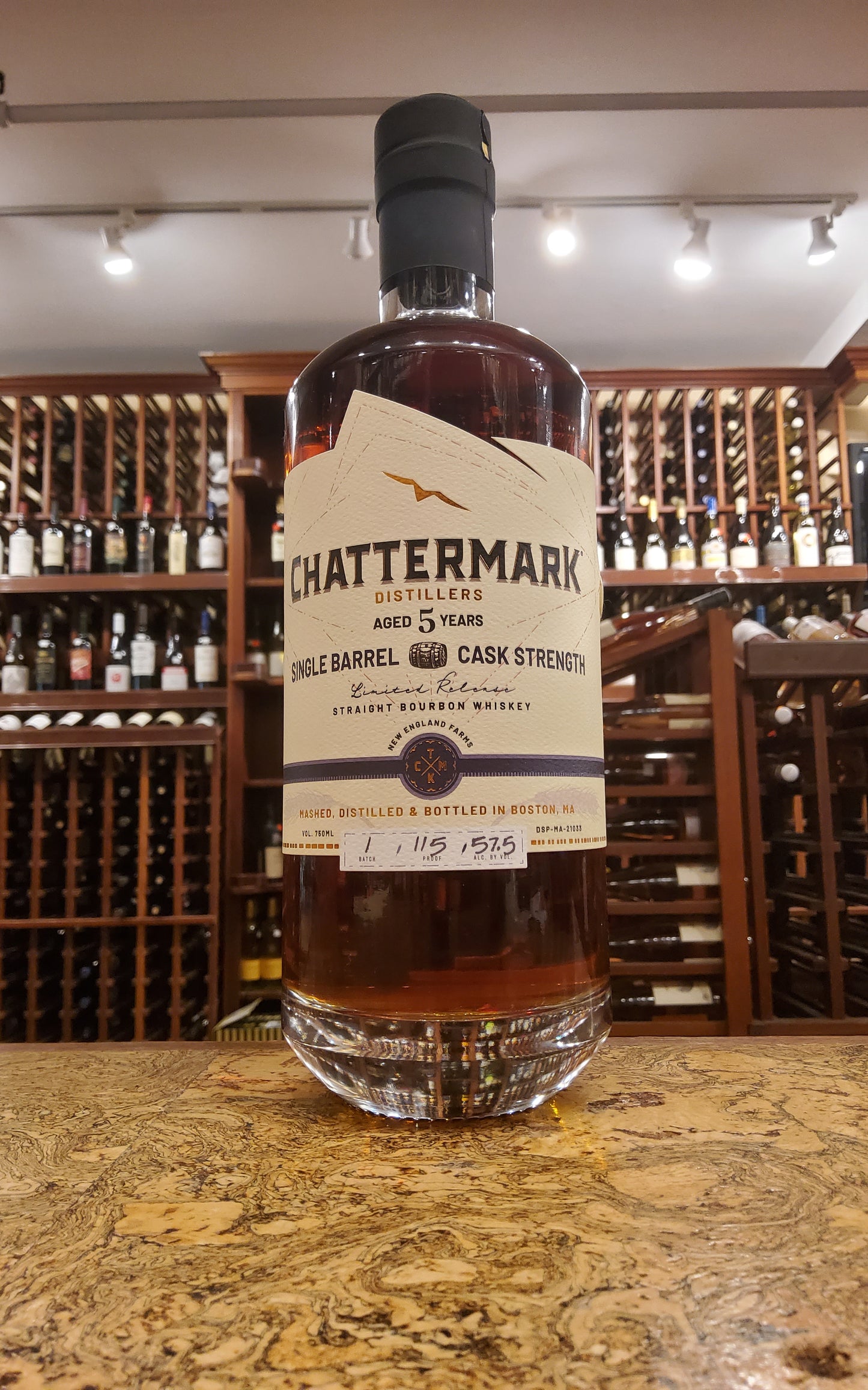 Chattermark Single Barrel 5 Year Cask Strength Bourbon