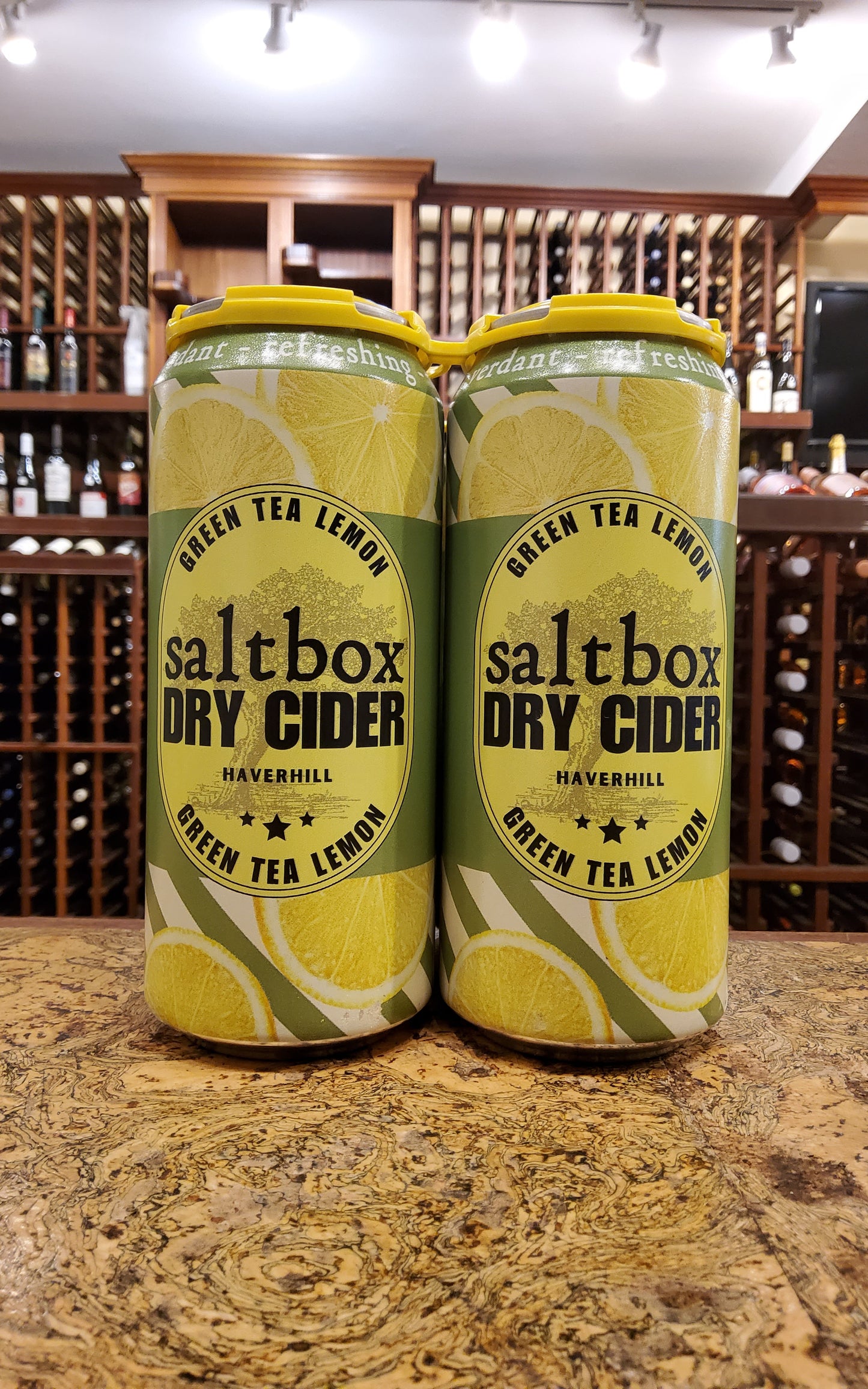 Saltbox Green Tea Lemon Cider 4pk