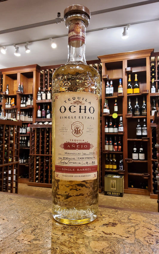 Tequila Ocho Single Barrel Anejo Mirandillas Estate Tequila