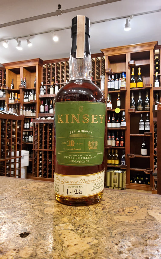 Kinsey 10 Year Rye Whiskey Limited Edition